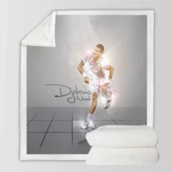 Novak Djokovic Grand Slam Tennis Player Sherpa Fleece Blanket