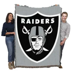 Oakland Raiders Professional NFL Football Player Woven Blanket