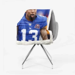 Odell Beckham Jr American Football Sherpa Fleece Blanket 2