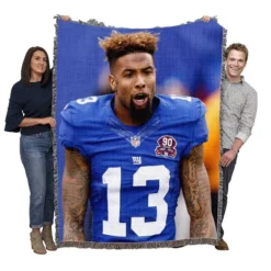 Odell Beckham Jr American Football Woven Blanket
