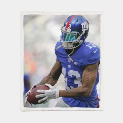 Odell Beckham Jr Football Kids Sherpa Fleece Blanket 1