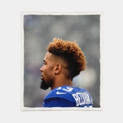 Odell Beckham Jr Star NFL Player Sherpa Fleece Blanket 1