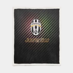 Official Juventus FC Club Logo Sherpa Fleece Blanket 1