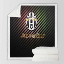 Official Juventus FC Club Logo Sherpa Fleece Blanket