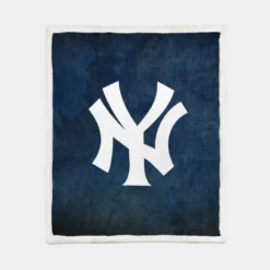 Official MLB Baseball Club Yankees Sherpa Fleece Blanket 1