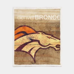 Official NFL Team Denver Broncos Sherpa Fleece Blanket 1
