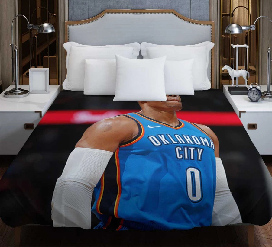 Oklahoma City Thunder Russell Westbrook Duvet Cover