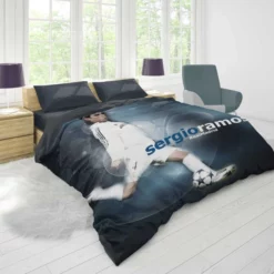 Olympic Footballer Sergio Ramos Duvet Cover 1