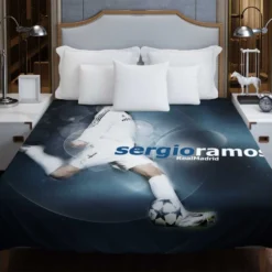 Olympic Footballer Sergio Ramos Duvet Cover