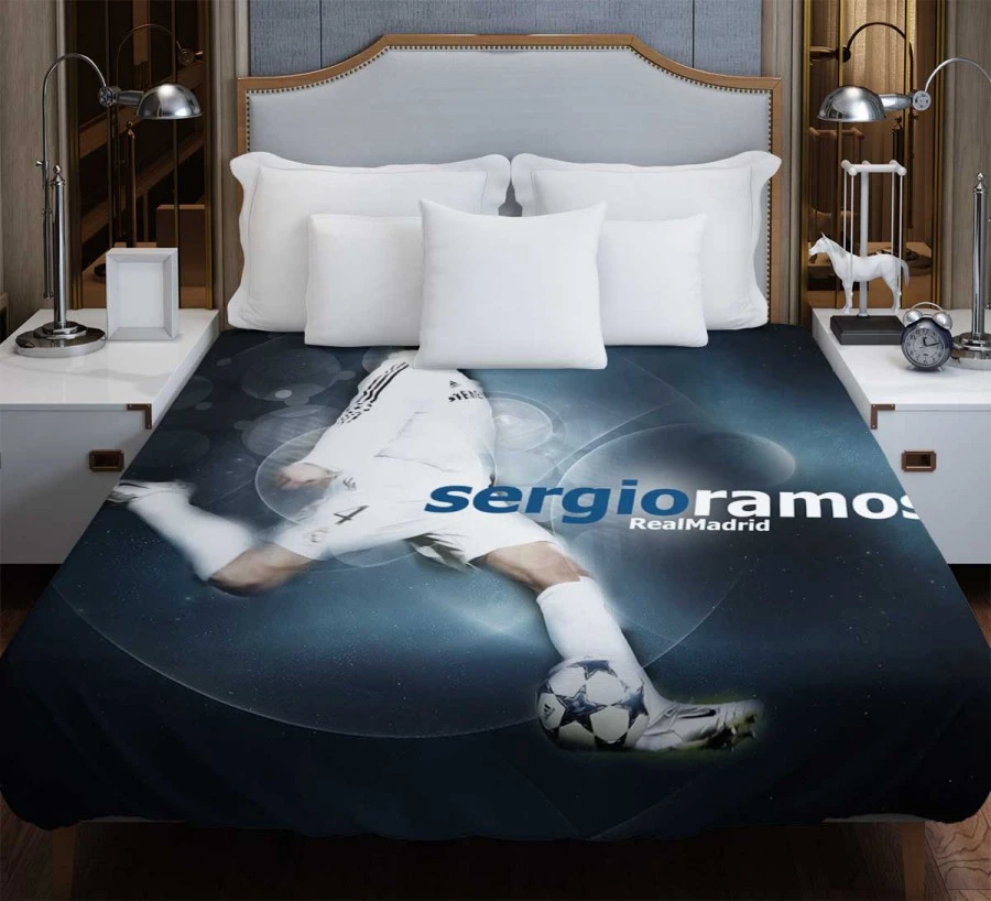 Olympic Footballer Sergio Ramos Duvet Cover