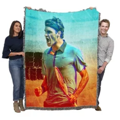 Organized Tennis Roger Federer Woven Blanket