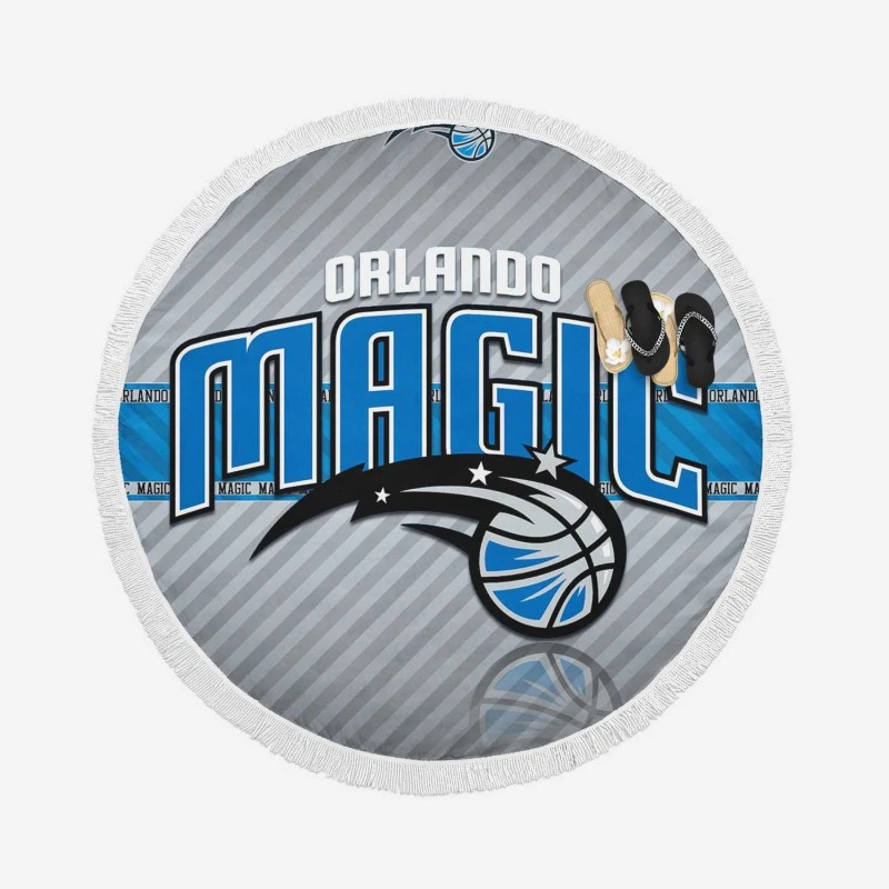 Orlando Magic Active American Basketball Team Round Beach Towel