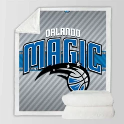 Orlando Magic Active American Basketball Team Sherpa Fleece Blanket