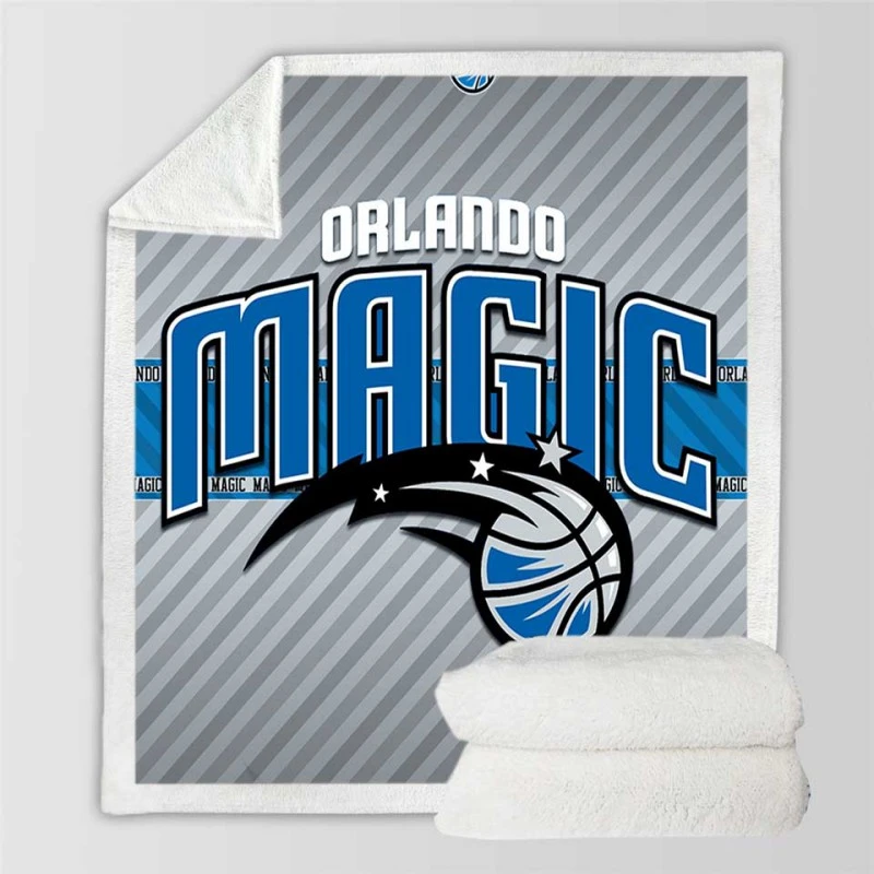 Orlando Magic Active American Basketball Team Sherpa Fleece Blanket