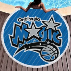 Orlando Magic Excellent NBA Backstab Team Round Beach Towel 1