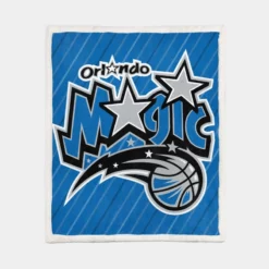 Orlando Magic Excellent NBA Backstab Team Sherpa Fleece Blanket 1