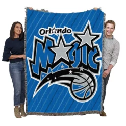 Orlando Magic Excellent NBA Backstab Team Woven Blanket