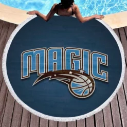 Orlando Magic Exciting American NBA Team Round Beach Towel 1