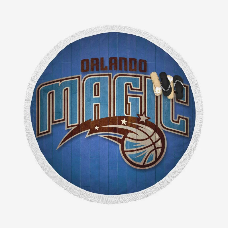 Orlando Magic Strong NBA Basketball Team Round Beach Towel