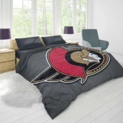 Ottawa Senators Energetic NHL Hockey Team Duvet Cover 1