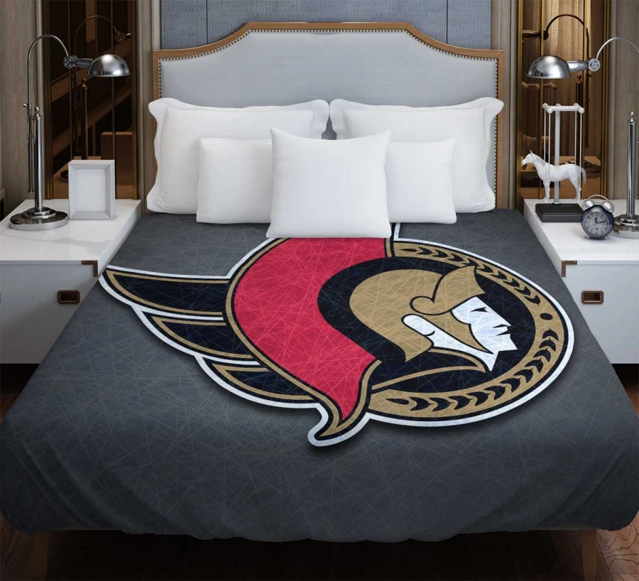 Ottawa Senators Energetic NHL Hockey Team Duvet Cover