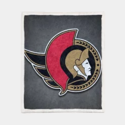 Ottawa Senators Energetic NHL Hockey Team Sherpa Fleece Blanket 1