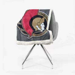 Ottawa Senators Energetic NHL Hockey Team Sherpa Fleece Blanket 2