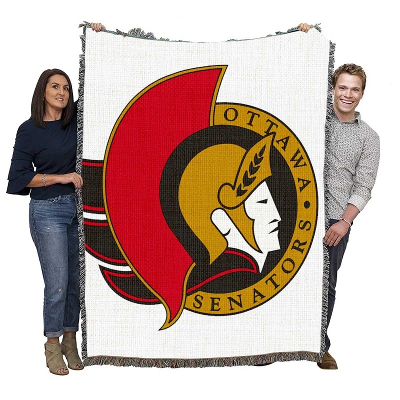 Ottawa Senators Popular NHL Hockey Team Woven Blanket