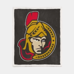 Ottawa Senators Professional Ice Hockey Team Sherpa Fleece Blanket 1