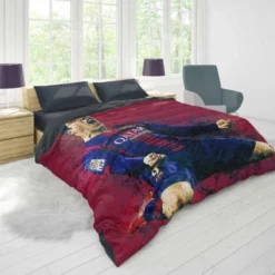 Outstanding Barcelona Team Player Luis Suarez Duvet Cover 1