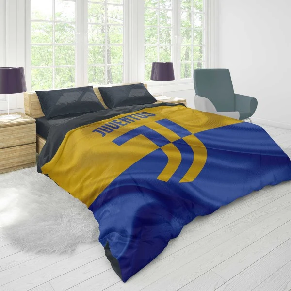 Outstanding Italian Soccer Club Juventus Logo Duvet Cover 1