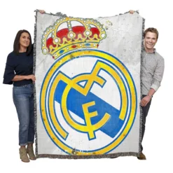 Outstanding Soccer Club Real Madrid CF Woven Blanket