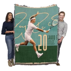 Outstanding Tennis Roger Federer Woven Blanket