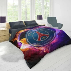 Paris Saint Germain FC Energetic Football Team Duvet Cover 1