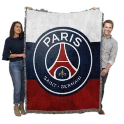 Paris Saint Germain FC Excellent Football Club Woven Blanket