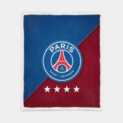 Paris Saint Germain FC Professional Football Club Sherpa Fleece Blanket 1