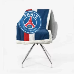 Paris Saint Germain FC Strong Football Club Sherpa Fleece Blanket 2