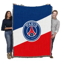 Paris Saint Germain FC Unique Football Player Woven Blanket