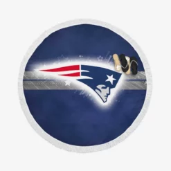 Partriots Professional American Football Team Round Beach Towel