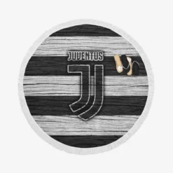 Passionate Football Club Juventus Logo Round Beach Towel
