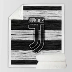 Passionate Football Club Juventus Logo Sherpa Fleece Blanket