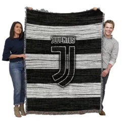 Passionate Football Club Juventus Logo Woven Blanket