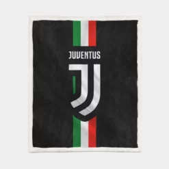 Passionate Italian Football Club Juventus Logo Sherpa Fleece Blanket 1