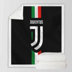 Passionate Italian Football Club Juventus Logo Sherpa Fleece Blanket