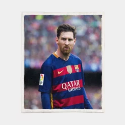 Passionate Sports Player Lionel Messi Sherpa Fleece Blanket 1