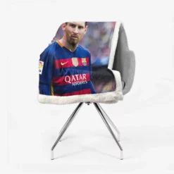 Passionate Sports Player Lionel Messi Sherpa Fleece Blanket 2