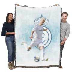 Passionate Sports Player Sergio Ramos Woven Blanket