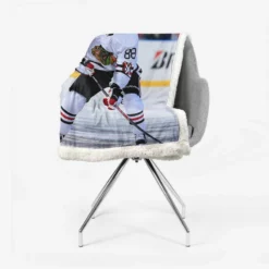 Patrick Kane American Professional Ice Hockey Team Sherpa Fleece Blanket 2