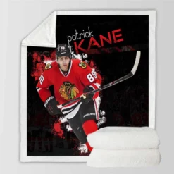Patrick Kane Strong NHL Hockey Player Sherpa Fleece Blanket