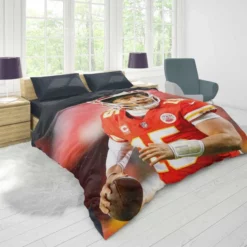 Patrick Mahomed American Football Quarterback Duvet Cover 1